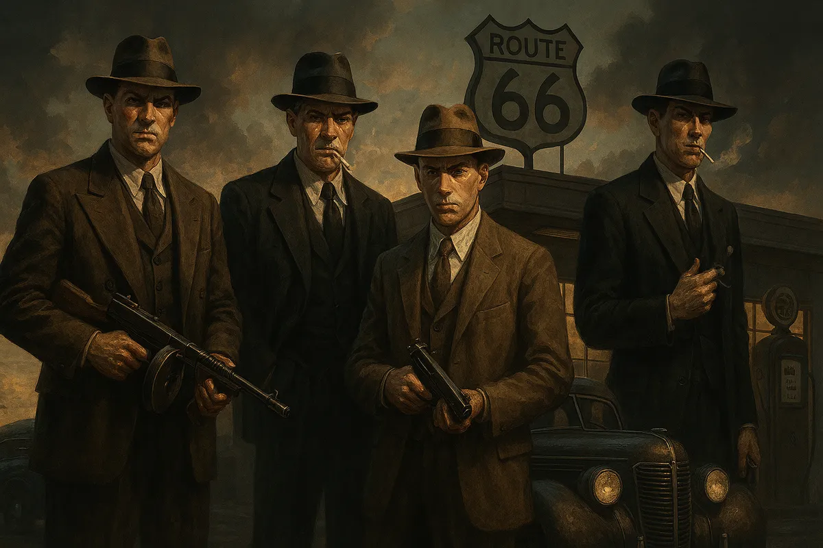 Zwei Spieler bei einem Highway-Heist auf der Route 66